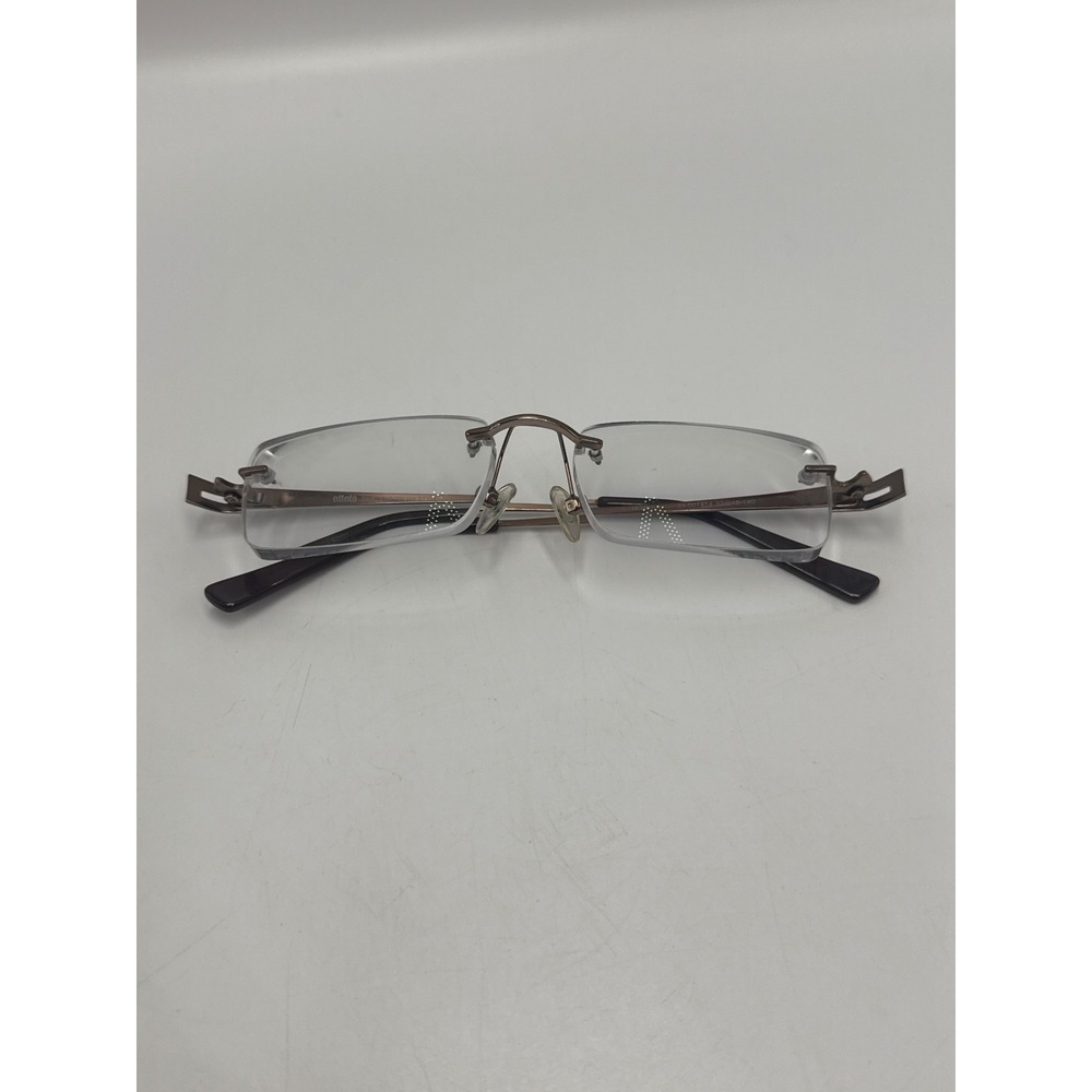 Ottoto Rimless Eyeglasses Bronze Rectangle Italian Style 35-001454 52-18-140